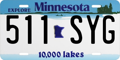MN license plate 511SYG