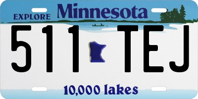 MN license plate 511TEJ