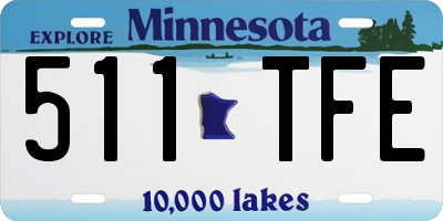 MN license plate 511TFE