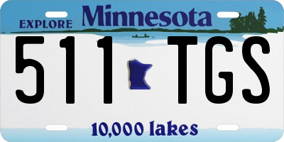 MN license plate 511TGS