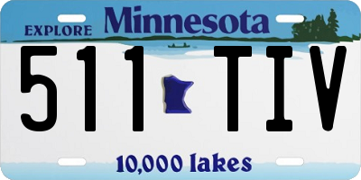 MN license plate 511TIV