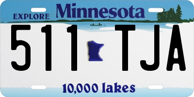 MN license plate 511TJA