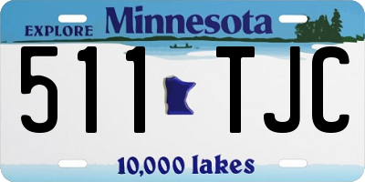 MN license plate 511TJC