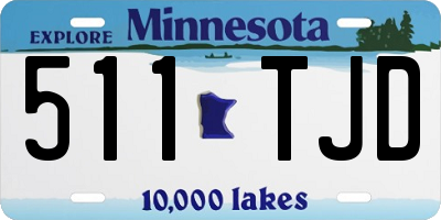 MN license plate 511TJD