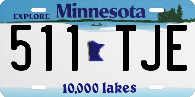 MN license plate 511TJE