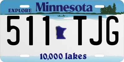 MN license plate 511TJG