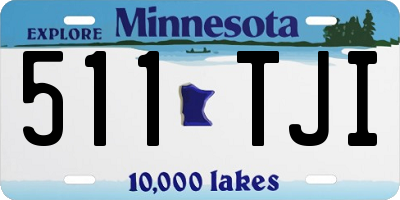 MN license plate 511TJI