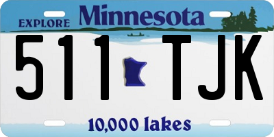 MN license plate 511TJK