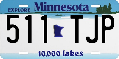 MN license plate 511TJP