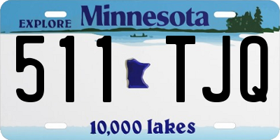 MN license plate 511TJQ