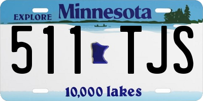 MN license plate 511TJS