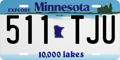 MN license plate 511TJU