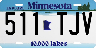 MN license plate 511TJV