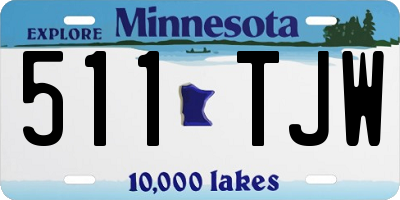 MN license plate 511TJW