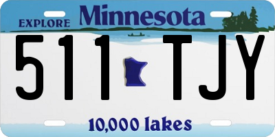 MN license plate 511TJY