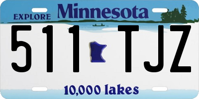MN license plate 511TJZ