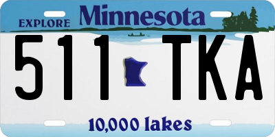 MN license plate 511TKA
