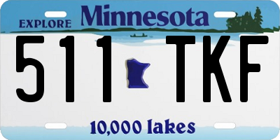 MN license plate 511TKF