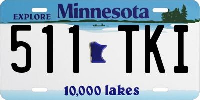 MN license plate 511TKI