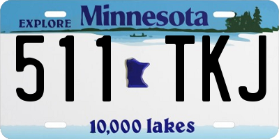MN license plate 511TKJ