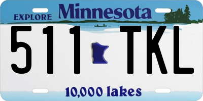 MN license plate 511TKL
