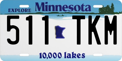 MN license plate 511TKM