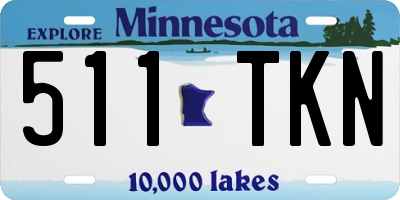 MN license plate 511TKN