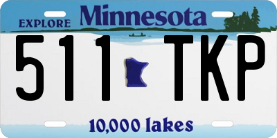 MN license plate 511TKP