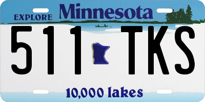 MN license plate 511TKS
