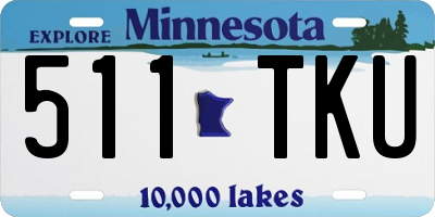 MN license plate 511TKU