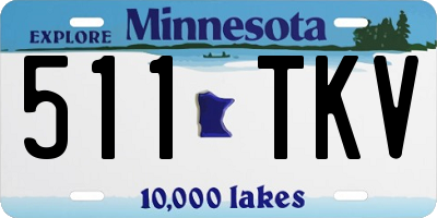 MN license plate 511TKV