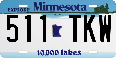 MN license plate 511TKW
