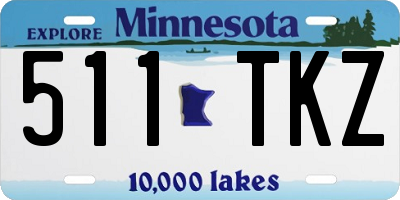 MN license plate 511TKZ