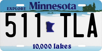 MN license plate 511TLA