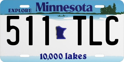 MN license plate 511TLC