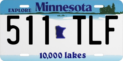 MN license plate 511TLF