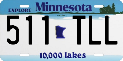 MN license plate 511TLL