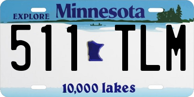 MN license plate 511TLM