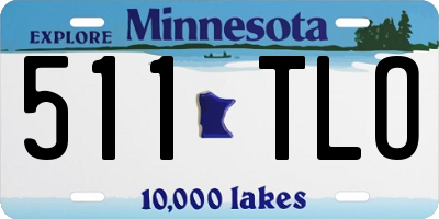 MN license plate 511TLO