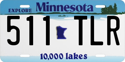 MN license plate 511TLR