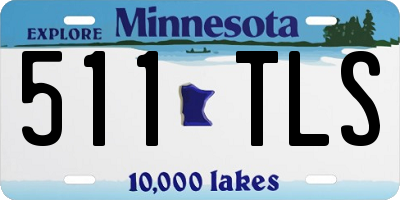 MN license plate 511TLS