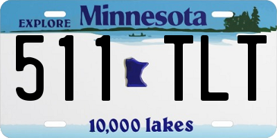 MN license plate 511TLT