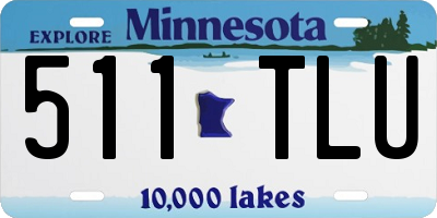MN license plate 511TLU