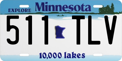 MN license plate 511TLV