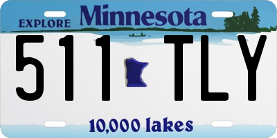 MN license plate 511TLY