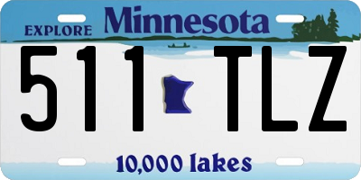 MN license plate 511TLZ