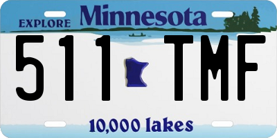 MN license plate 511TMF