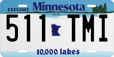 MN license plate 511TMI