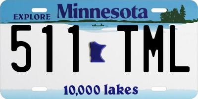 MN license plate 511TML