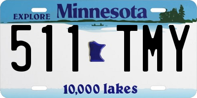 MN license plate 511TMY